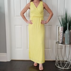 Yellow old navy maxi dress